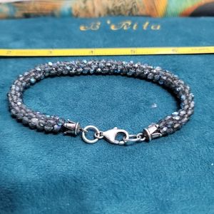 Silver Kumihimo Bracelet